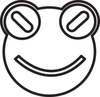 Frog emotion Icon sign symbol design png