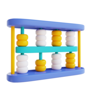 3D illustration abacus png