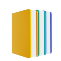 3D illustration books png