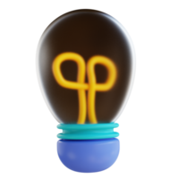 lâmpada de ilustração 3D png