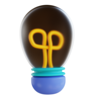 lampada dell'illustrazione 3d png