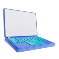 3d illustration laptop png