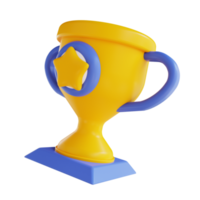 trofeo de ilustración 3d png