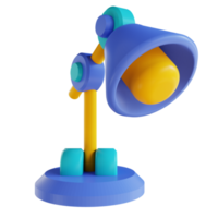 lampe d'étude d'illustration 3d png