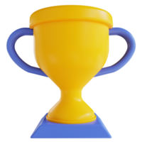 troféu de ilustração 3D png