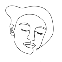 Line Art Woman png