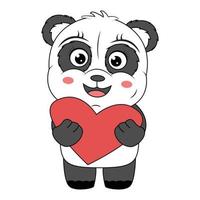 cute panda animal cartoon graphic vector