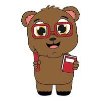 cute bear animal cartoon graphic vector