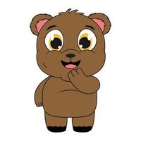 cute bear animal cartoon graphic