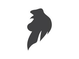 pollo logo gallo logo icono vector plantilla