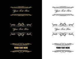 Vintage calligraphic vignettes and dividers, Vintage ornamental dividers, Hand drew decorative borders in retro style for greeting cards, banners, retro parties, wedding invitations, menus, postcards. vector