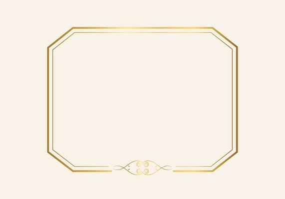 Golden double frame Vintage style design