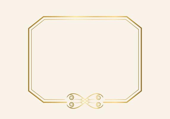 Golden double frame Vintage style design