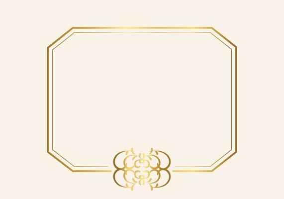 Golden double frame Vintage style design