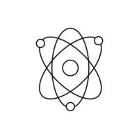 Nuclear power particle icon vector