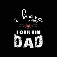 father's day t-shirt design vector Premium Vector