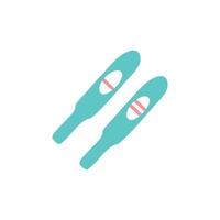 Pregnancy test flat icon. Positive and negative. Gynecology and obstetrics. Urine stick. vector