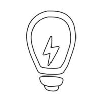 Ecology. Eco icon bulb. Save energy. vector