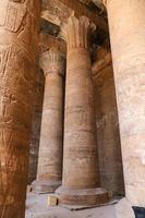 Columns in Edfu Temple, Edfu, Egypt photo