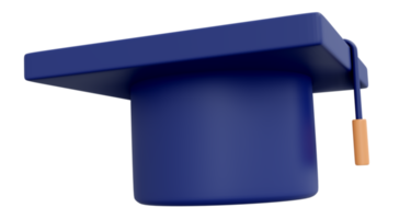 3D-rendering examen hatt ikon png