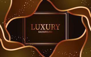 Realistic wavy luxury background vector