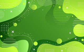 Green fluid abstract background gradient vector