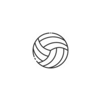 icono de vector de voleibol sobre fondo blanco