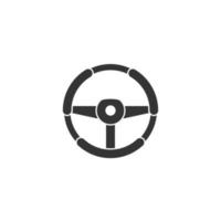 Silhouette steer icon isolated on white background vector