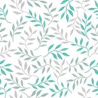 Seamless pattern green plant for wrapping vector