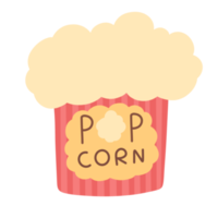 söta popcorn png