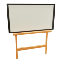 Empty white marker presentation board png