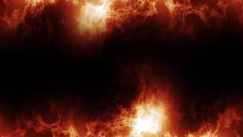 fire frame loop effect, Burning Background with fire, Abstract background seamless loop fire burn flame energy. 4K video