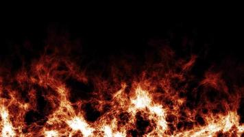 Feuerrahmen-Schleifeneffekt, brennender Hintergrund mit Feuer, abstrakter Hintergrund nahtlose Schleife Feuer brennen Flammenenergie. 4k video