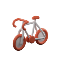 ilustração png de bicicleta 3d