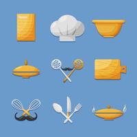 Set of Chef Icon Pack vector