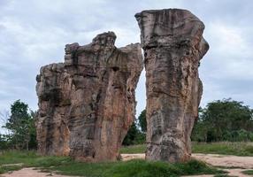 Large column sandstone photo