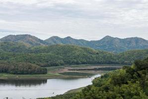 Small lake of the reservoir. photo