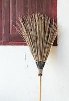 Old coconut brooms