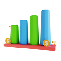 Gráfico de baja poli ilustración 3d png