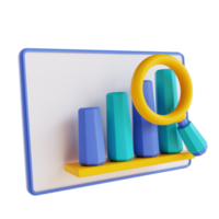 3D illustratie data-analyse monitoring png