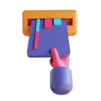 3D-illustration atm-kort png