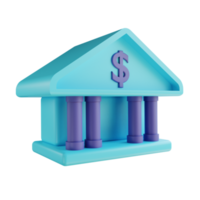 3d illustratie bank png