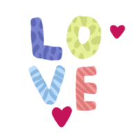 Love Word Illustration png