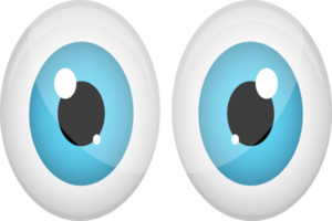 ilustração de design de clipart de olhos de desenho animado png