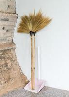 Double broom with dustpan photo