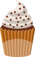 Delicious cupcake clipart design illustration png