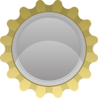 Bottle cap clipart design illustration png