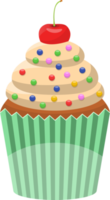 köstliche Cupcake-Clipart-Designillustration png