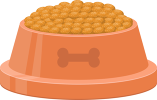Dog bowl clipart design illustration png