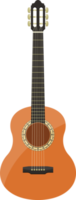 ilustração de design de clipart de guitarra clássica elegante